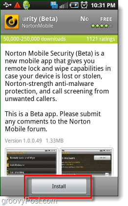 Instalați securitatea Norton pe Android