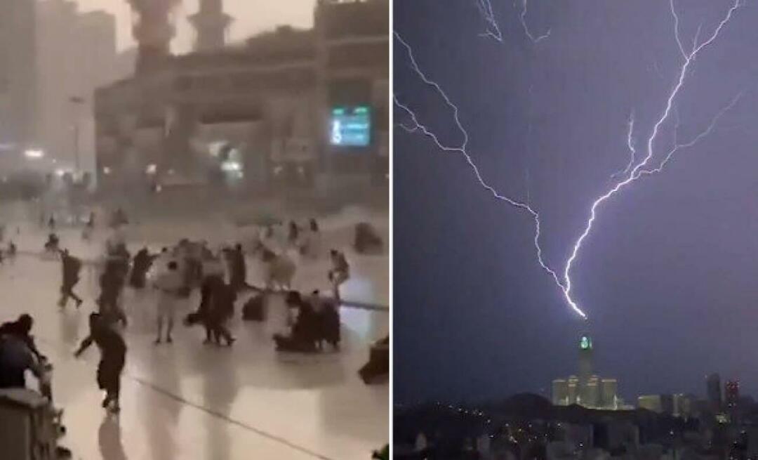 „Super Cell” a fost văzut în Mecca după ploi abundente și furtună!
