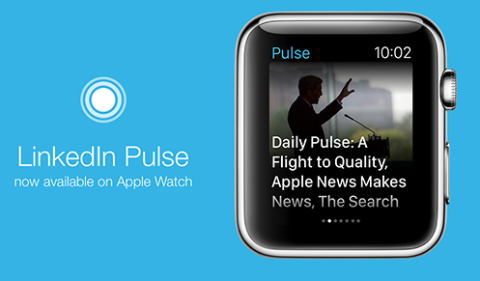 pulsul linkedin pentru Apple Watch