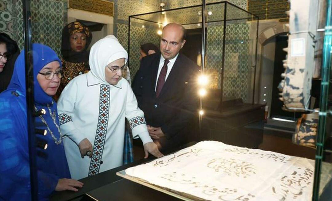 Prima Doamnă Erdogan a făcut o vizită semnificativă la Palatul Topkapı împreună cu soțiile șefilor de stat