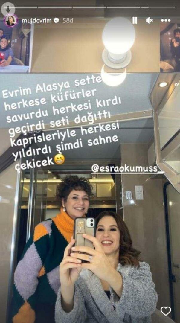 Evrim Alasya postare pe Instagram