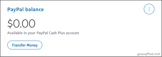 Soldul contului PayPal cu contul Cash Plus