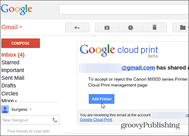 Cum să vă împărtășiți imprimanta prin Google Cloud Print