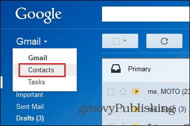 Desktop de contacte cu stele Gmail