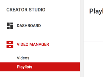 Deschideți lista de redare în Creator Studio și dați clic pe Editați.