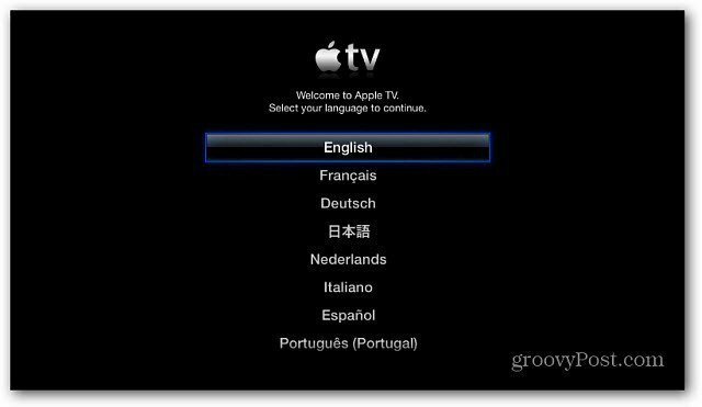 Configurare Apple TV