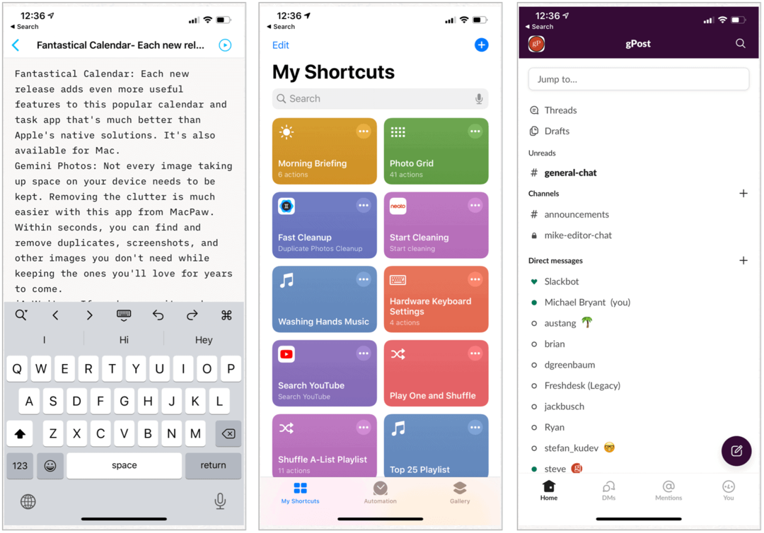 Ghidul GroovyPost 2020 pentru cele mai bune aplicații iOS pe care ar trebui să le utilizați