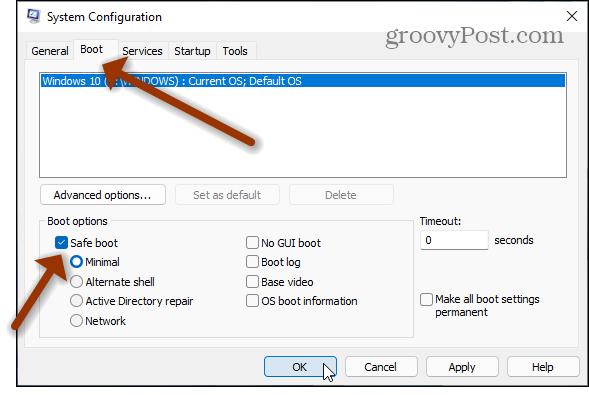 ferestre de configurare a sistemului 11