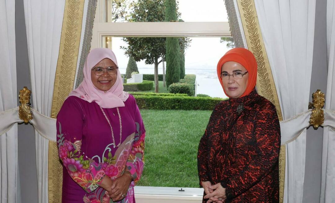 Prima Doamnă Erdogan sa întâlnit cu directorul executiv al ONU Habitat, Maimunah Mohd Sharif! 