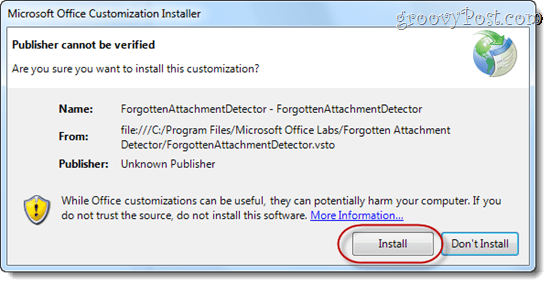 Detectorul de atașamente uitate avertizează asupra lipsei de atașamente în Microsoft Outlook