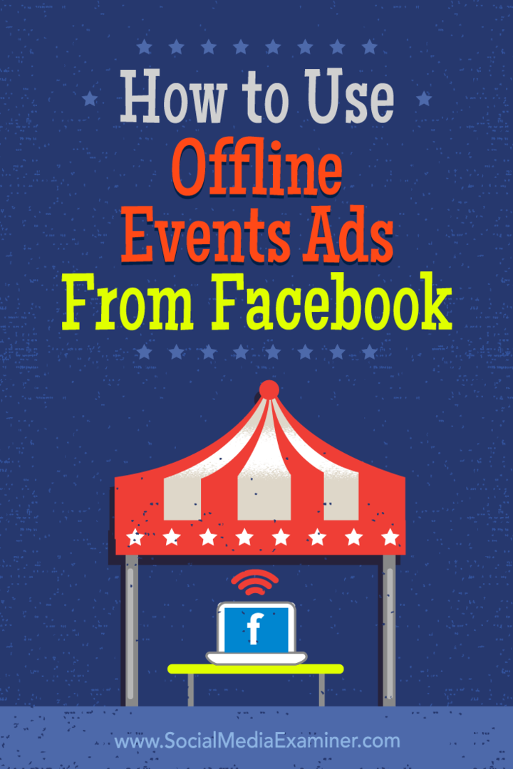 Cum se utilizează anunțuri de evenimente offline de pe Facebook de Ana Gotter pe Social Media Examiner.