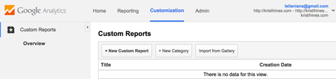 rapoarte personalizate în Google Analytics