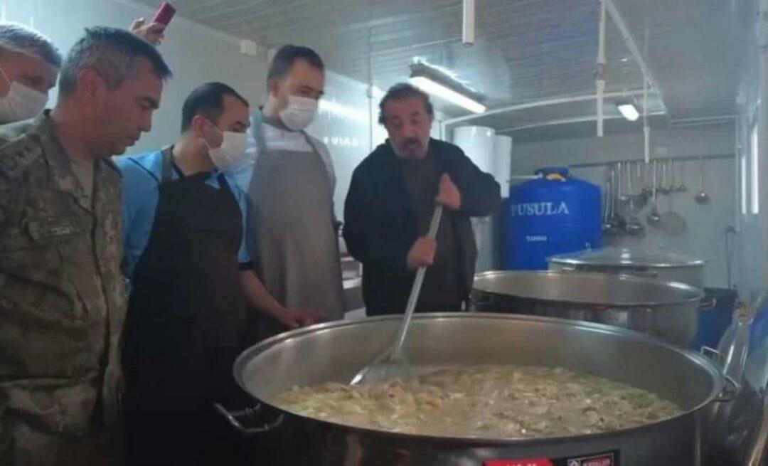 Mehmet Chef a gătit cu soldații din Hatay! MSB a împărtășit acele momente