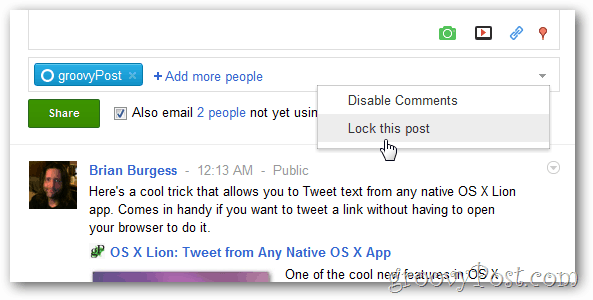 Google+: blocați sau blocați comentariile la postările dvs.