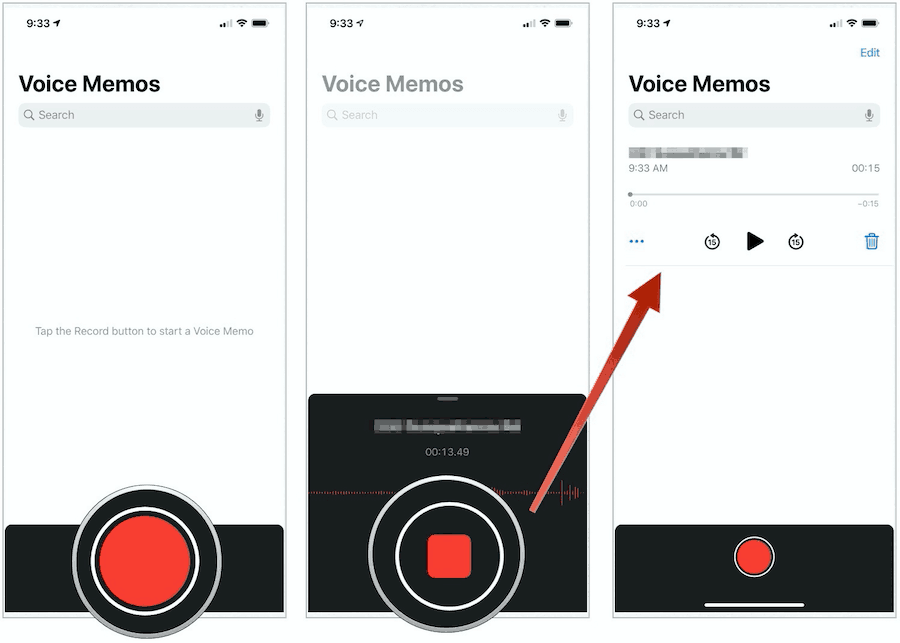 Înregistrare de memorii iPhone Voice
