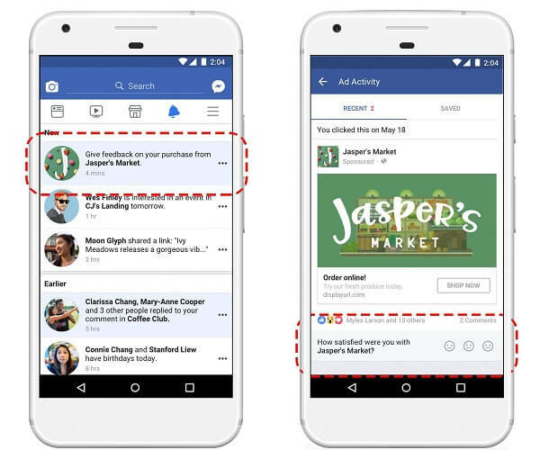 Facebook lansează o nouă opțiune de revizuire a comerțului electronic în tabloul de bord al activității reclame recente, care permite cumpărătorilor să ofere feedback cu privire la produsele promovate pe Facebook.