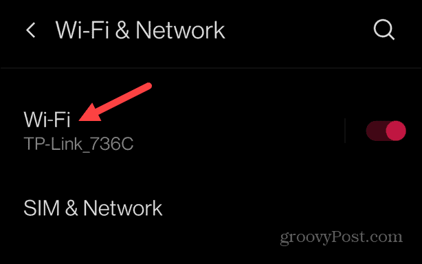 uitați o conexiune Wi-Fi pe Android