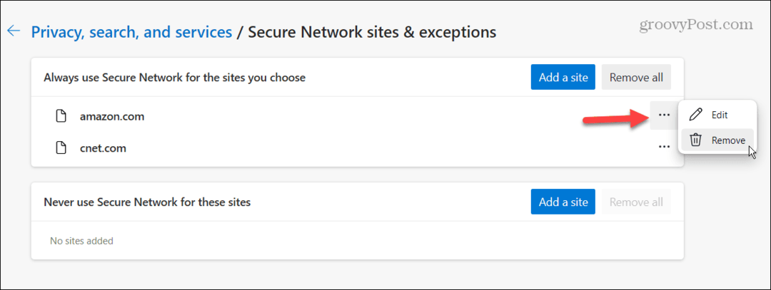 Utilizați Microsoft Edge VPN