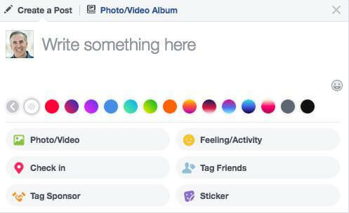 Facebook a extins gama de opțiuni de culoare de fundal disponibile pentru actualizări de stare.