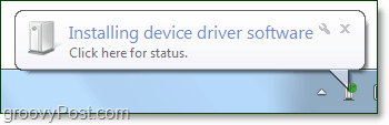 așteptați ca Windows 7 să termine instalarea driverelor dispozitivului Bluetooth