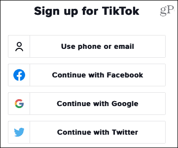Înscrieți-vă pentru TikTok pe web