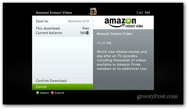 Amazon Instant Video Now pe Xbox 360
