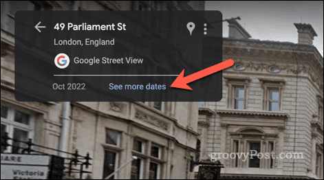 Alegerea imaginilor vechi Street View în Google Maps