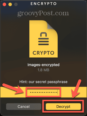 butonul de criptare decriptare
