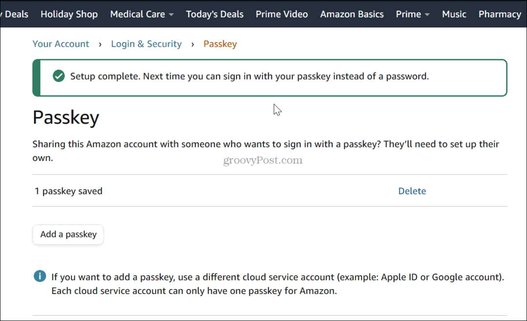 verificare cheie de acces Amazon