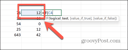 divizor selectat excel