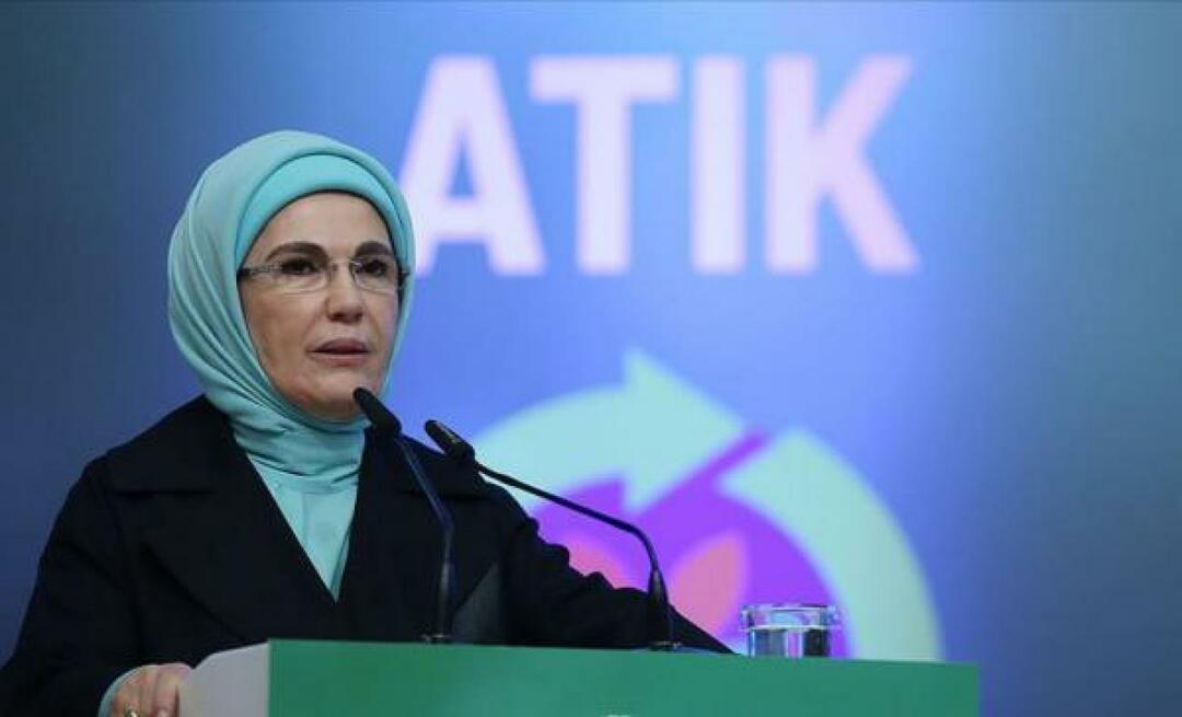 Emine Erdoğan le-a felicitat pe membrii Cooperativei de întreprindere a femeilor Hatay Green Nature