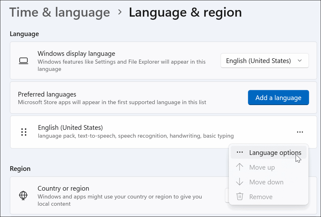  opțiunile de limbă tastați caractere speciale pe Windows 11