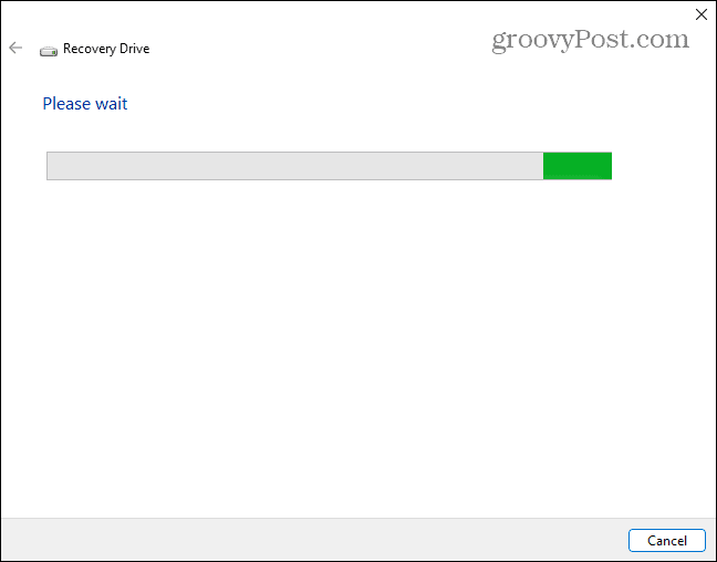 Asistentul de recuperare a unității de scanare pentru unități USB Windows 11
