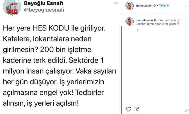 Demet Akalın a sprijinit operatorii care au fost victime ale interdicțiilor!