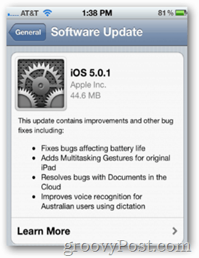 Apple lansează iOS 5.0.1 cu reacții mixte