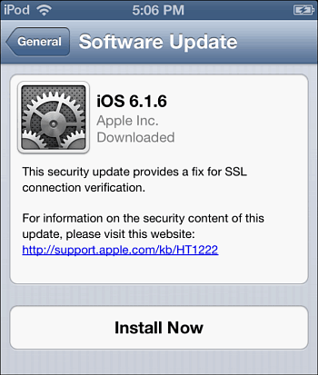 Actualizare iOS 6.1.6