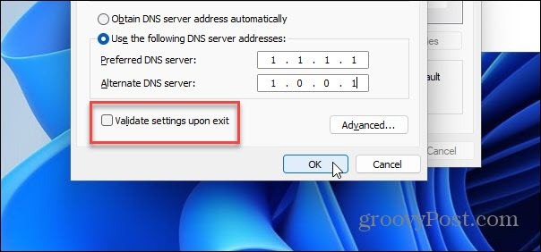panoul de control DNS alternativ