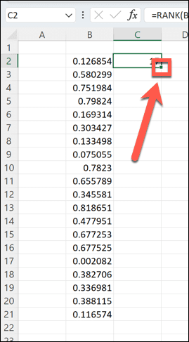 mâner de tragere excel