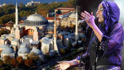 Susținerea cântăreței americane Della Miles pentru deschiderea Hagia Sophia pentru închinare