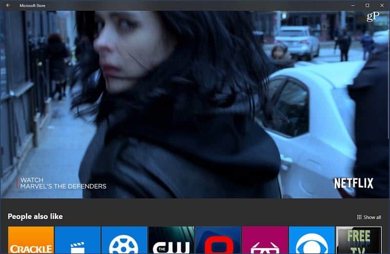Windows 10 Microsoft Store Video Aplicație automată Netflix