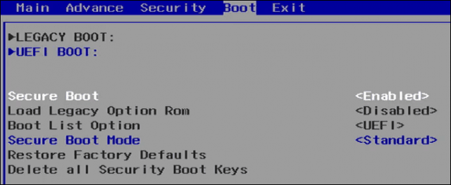 Uefi securizare bios ransomware de boot