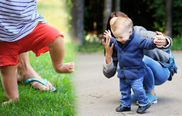Exerciții de plimbare pentru bebeluși