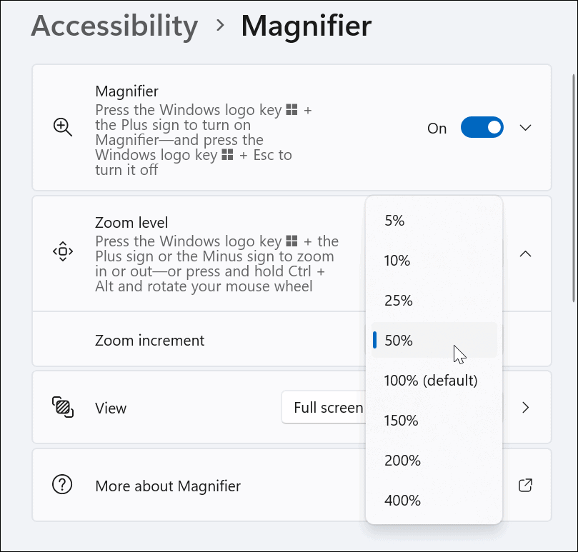 Utilizați instrumentul Magnifier pe Windows 11