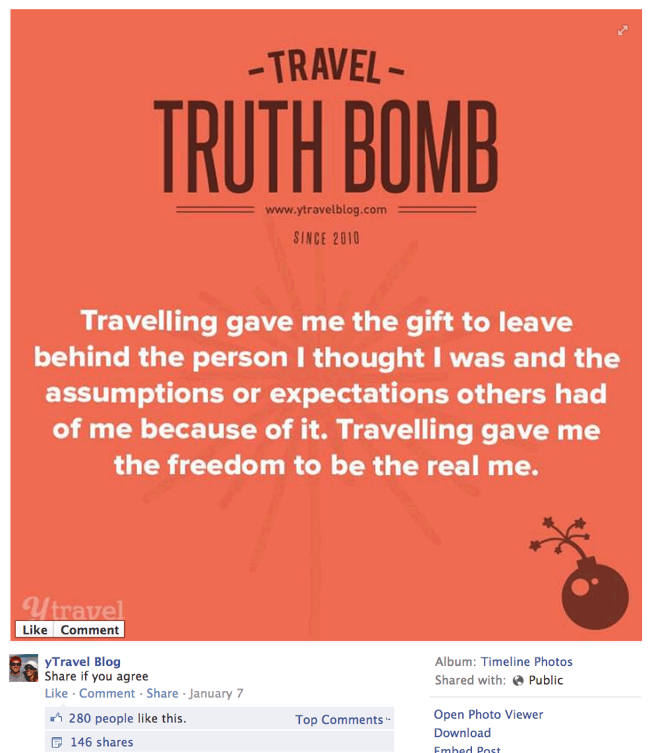 bomba adevărului de călătorie