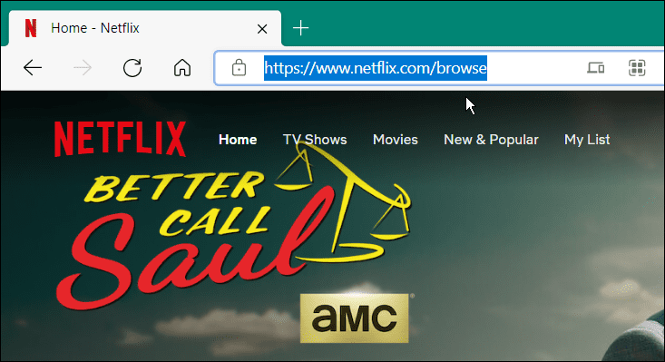 deschide Netflix în Browser