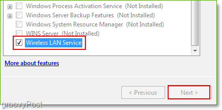 Screenshot - Windows Server 2008 Activați funcția de serviciu LAN fără fir