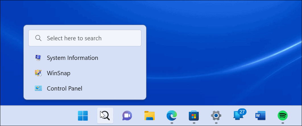 Bara de căutare Windows 11 nu funcționează