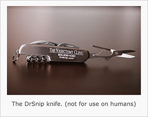 Aceasta este o captură de ecran a cuțitului de buzunar DrSnip. Jay Baer spune că cuțitul este un exemplu de declanșator.