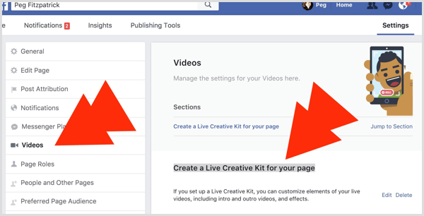 Facebook Live Creative Kit pentru pagina