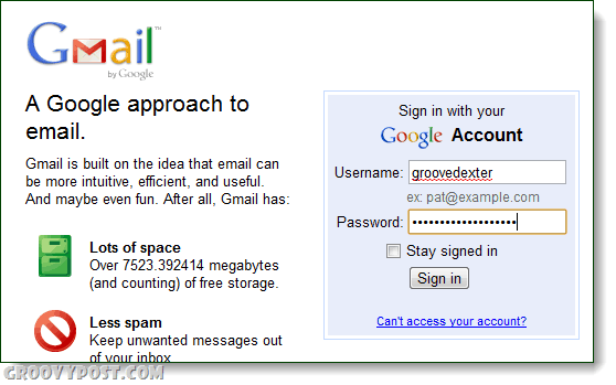 Gmail o abordare pentru conectarea prin e-mail